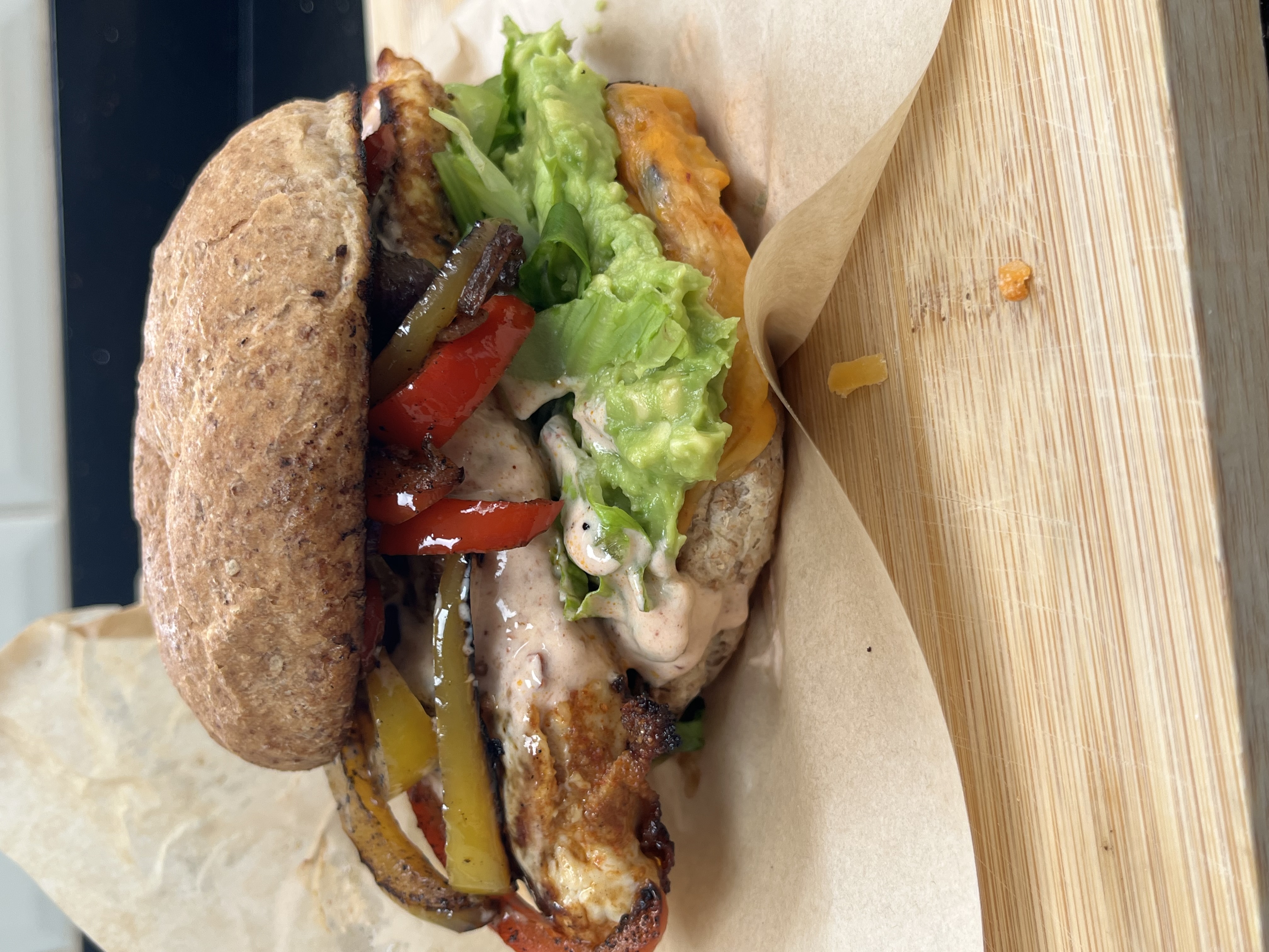 Fajita Chicken Burgers