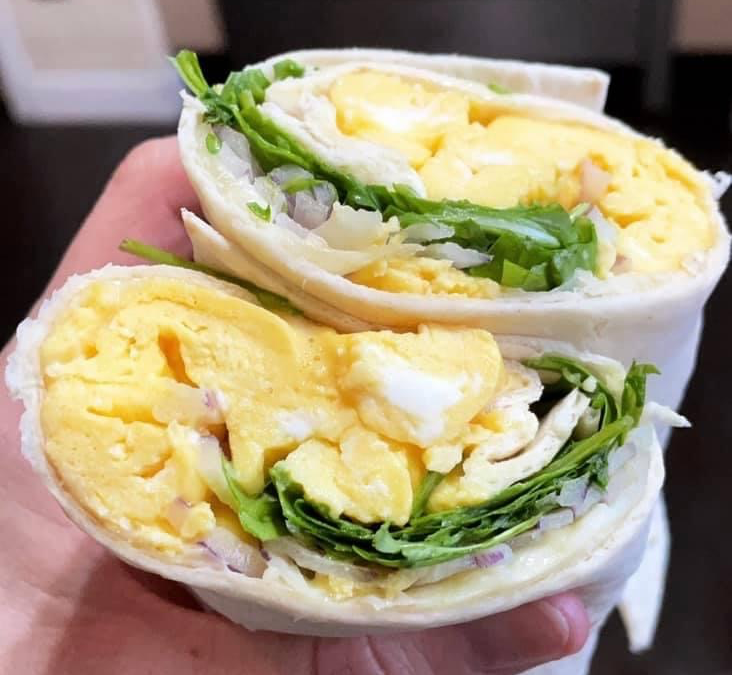 Cheesy Eggy Wrap