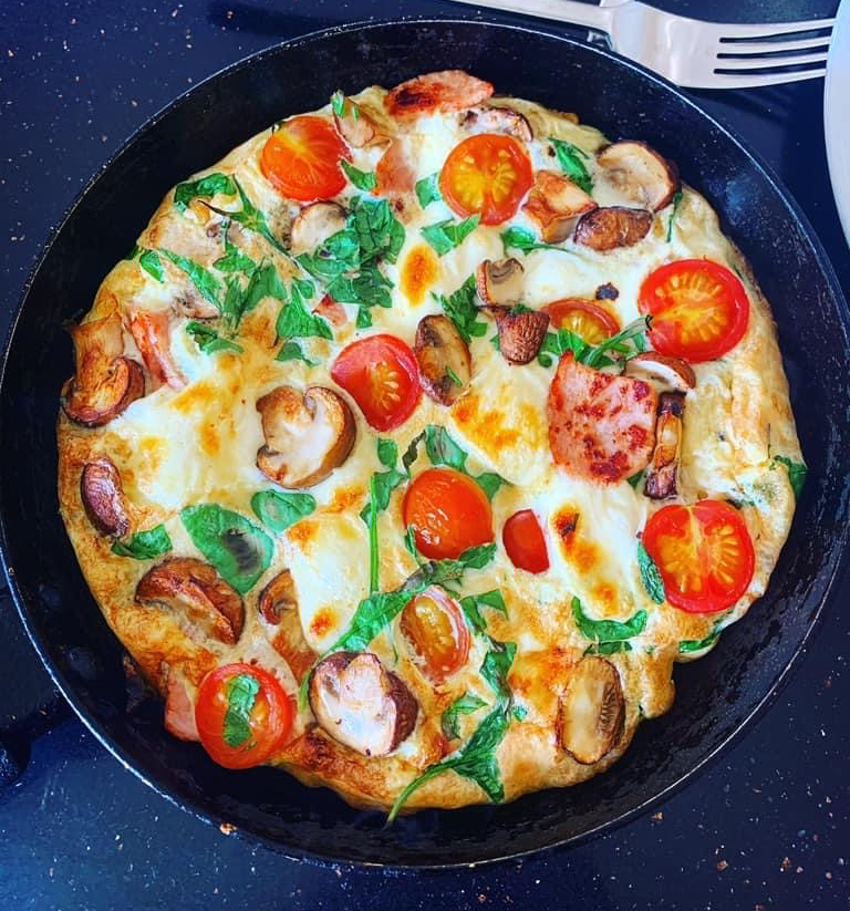 Turkey cheese omelette 