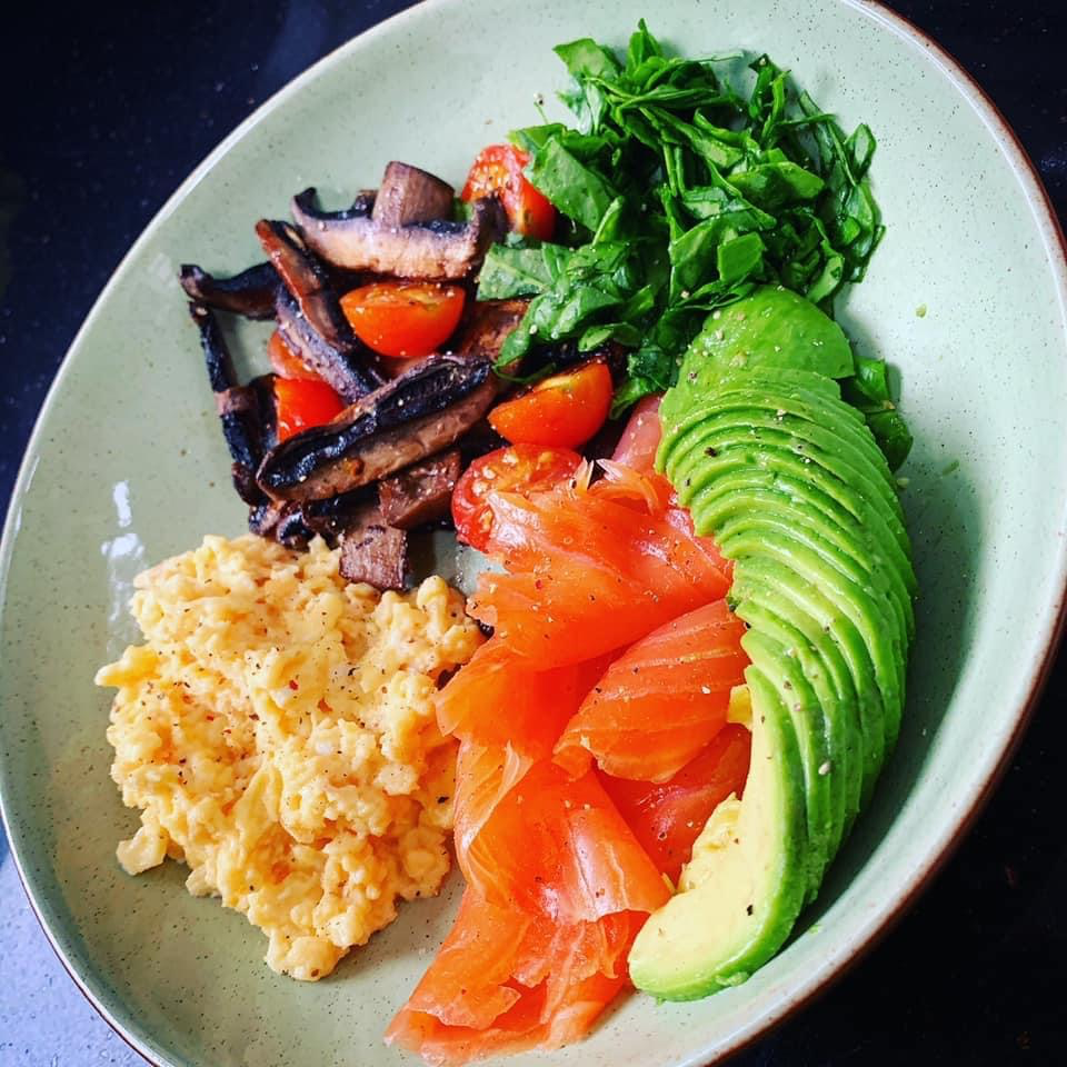 Salmon, Avocado and Eggs