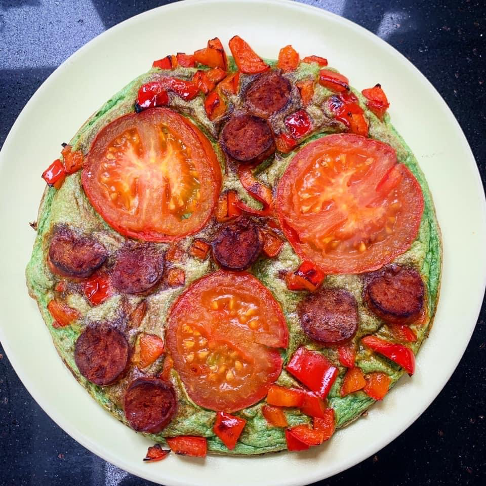 Green Chorizo Omelette