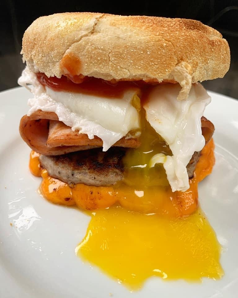 Full breakfast stack